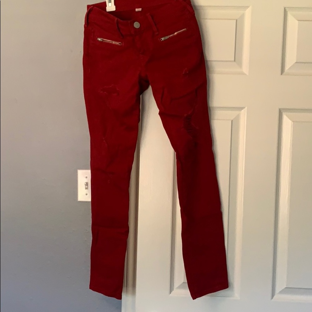 True Religion Red Jeans